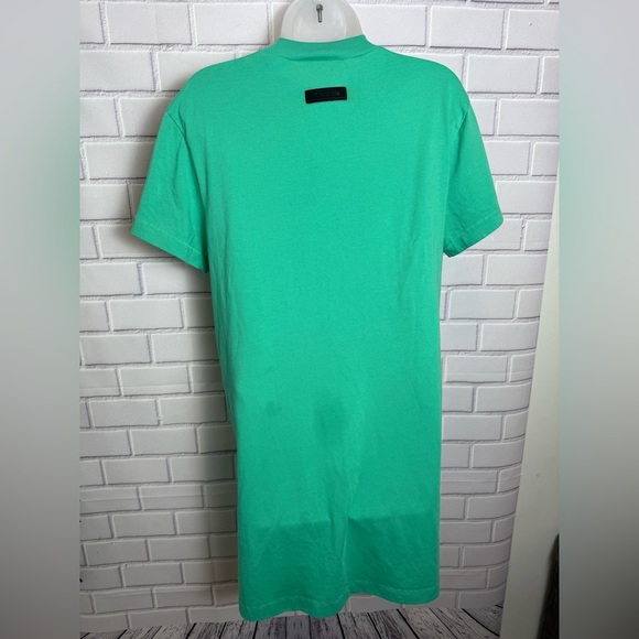 Fear of God Essentials Oversized Green T-Shirt Dress/size 8 - Picture 8 of 12